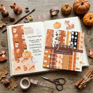 24pcs 6 Gourd Scrapbook Paper Cardstock 04