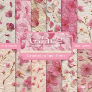 24pcs 6 Grace Scrapbook Paper Cardstock 2 00
