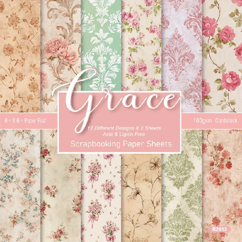 24pcs 6 Grace Scrapbook Paper Cardstock 3 00 24pcs 6 Grace Scrapbook Paper Cardstock 3 00