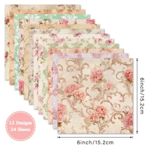 24pcs 6 Grace Scrapbook Paper Cardstock 3 01