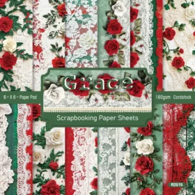 Sumflying Grace 24PCS Scrapbook Paper & Cardstock