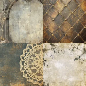 24pcs 6 Grunge Scrapbook Paper Cardstock 01