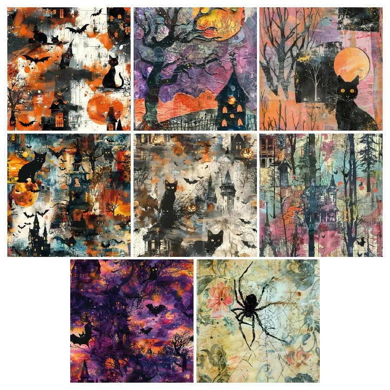 24pcs 6 Halloween Theme Scrapbook Paper Cardstock 1 02 24pcs 6 Halloween Theme Scrapbook Paper Cardstock 1 02