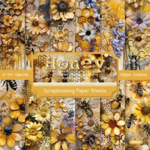 24pcs 6 Honey Scrapbook Paper Cardstock 00