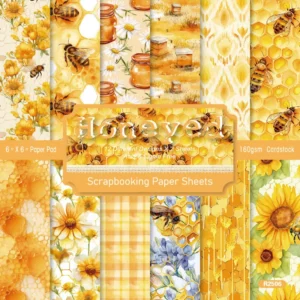 24pcs 6 Honeyed Scrapbook Paper Cardstock 00