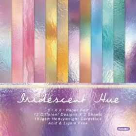 Sumflying Iridescent Hue 24PCS Scrapbook Paper & Cardstock