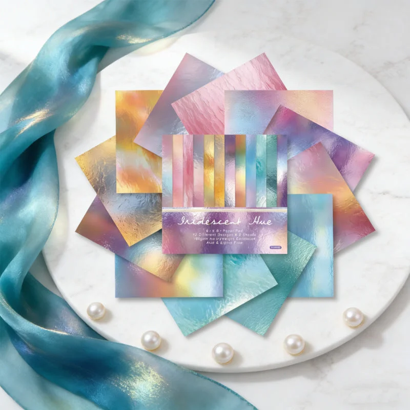 24pcs 6 Iridescent Hue Scrapbook Paper Cardstock 02 24pcs 6 Iridescent Hue Scrapbook Paper Cardstock 02