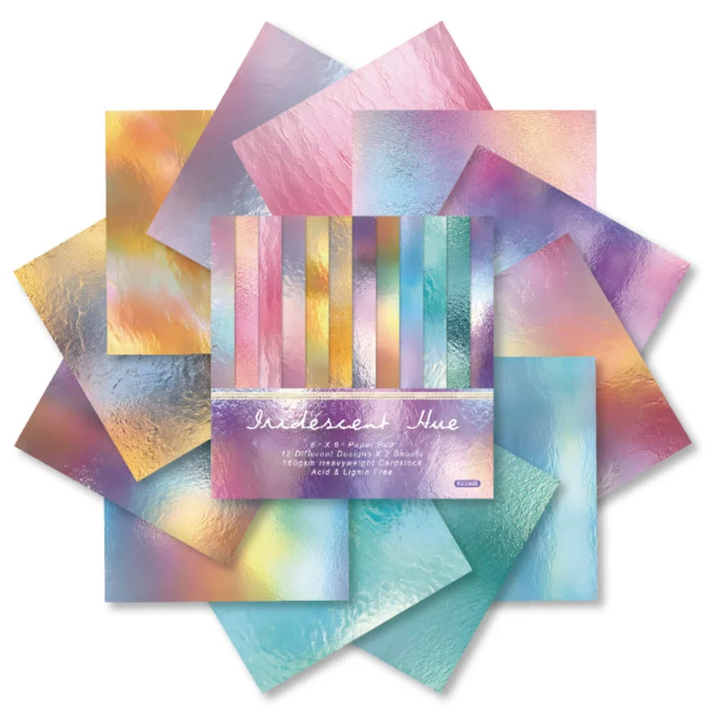 24pcs 6 Iridescent Hue Scrapbook Paper Cardstock 04 24pcs 6 Iridescent Hue Scrapbook Paper Cardstock 04