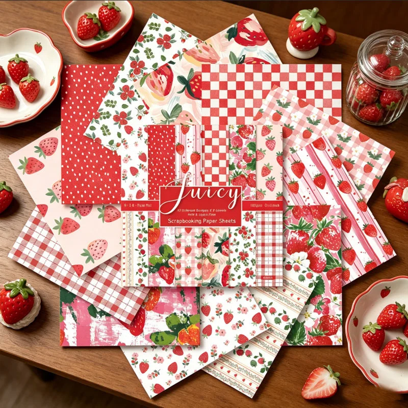 24pcs 6 Juicy Scrapbook Paper Cardstock 03 24pcs 6 Juicy Scrapbook Paper Cardstock 03