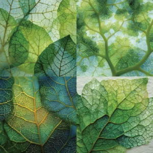 Sumflying Leaves 24PCS Scrapbook Paper & Cardstock 24pcs 6 Leaves Scrapbook Paper Cardstock 1 02