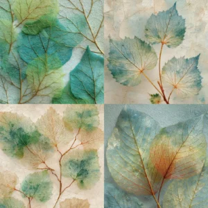 Sumflying Leaves 24PCS Scrapbook Paper & Cardstock 24pcs 6 Leaves Scrapbook Paper Cardstock 2 03 1