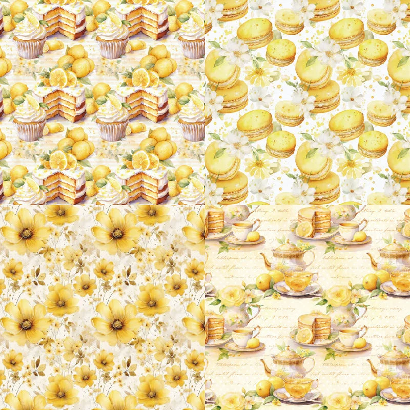 24pcs 6 Lemon Delights Scrapbook Paper Cardstock 01 24pcs 6 Lemon Delights Scrapbook Paper Cardstock 01