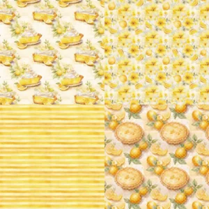 Sumflying Lemon Delights 24PCS Scrapbook Paper & Cardstock 24pcs 6 Lemon Delights Scrapbook Paper Cardstock 03