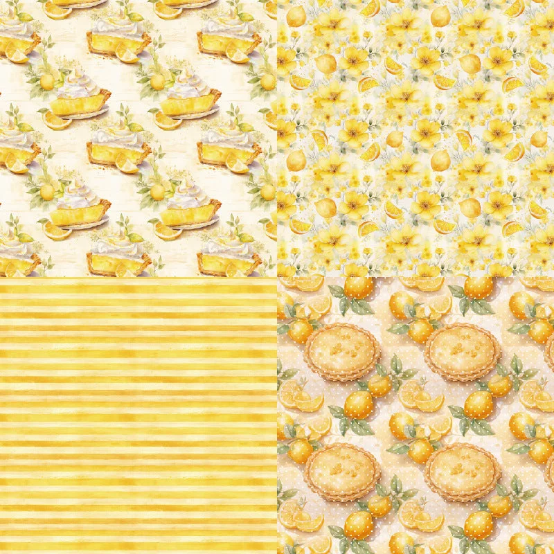 24pcs 6 Lemon Delights Scrapbook Paper Cardstock 03 24pcs 6 Lemon Delights Scrapbook Paper Cardstock 03