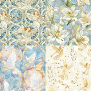 Sumflying Little Angel 24PCS Scrapbook Paper & Cardstock 24pcs 6 Little Angel Scrapbook Paper Cardstock 05