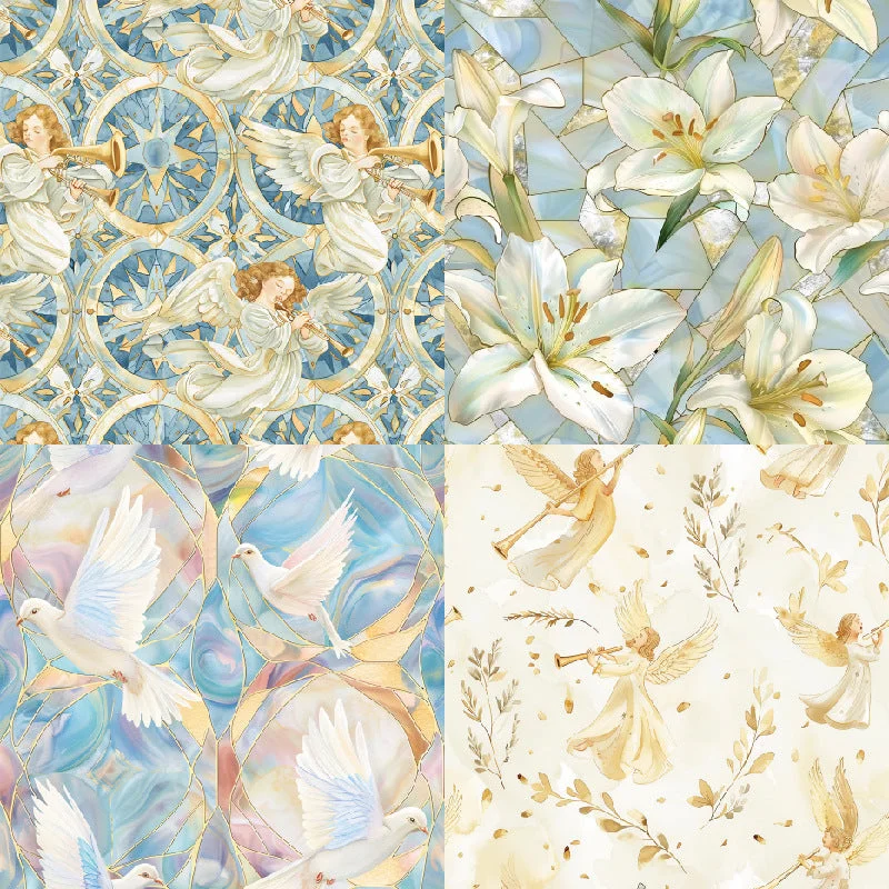 24pcs 6 Little Angel Scrapbook Paper Cardstock 05 24pcs 6 Little Angel Scrapbook Paper Cardstock 05