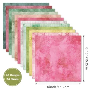 Sumflying Magic 24PCS Scrapbook Paper & Cardstock 24pcs 6 Magic Scrapbook Paper Cardstock 02