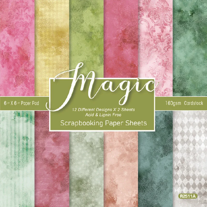 24pcs 6 Magic Scrapbook Paper Cardstock 03 24pcs 6 Magic Scrapbook Paper Cardstock 03
