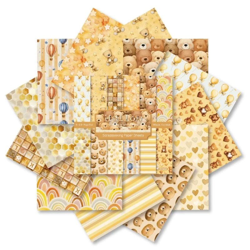 24pcs 6 Mellow Scrapbook Paper Cardstock 08 24pcs 6 Mellow Scrapbook Paper Cardstock 08