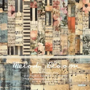 24pcs 6 Melody Bloom Scrapbook Paper Cardstock 00