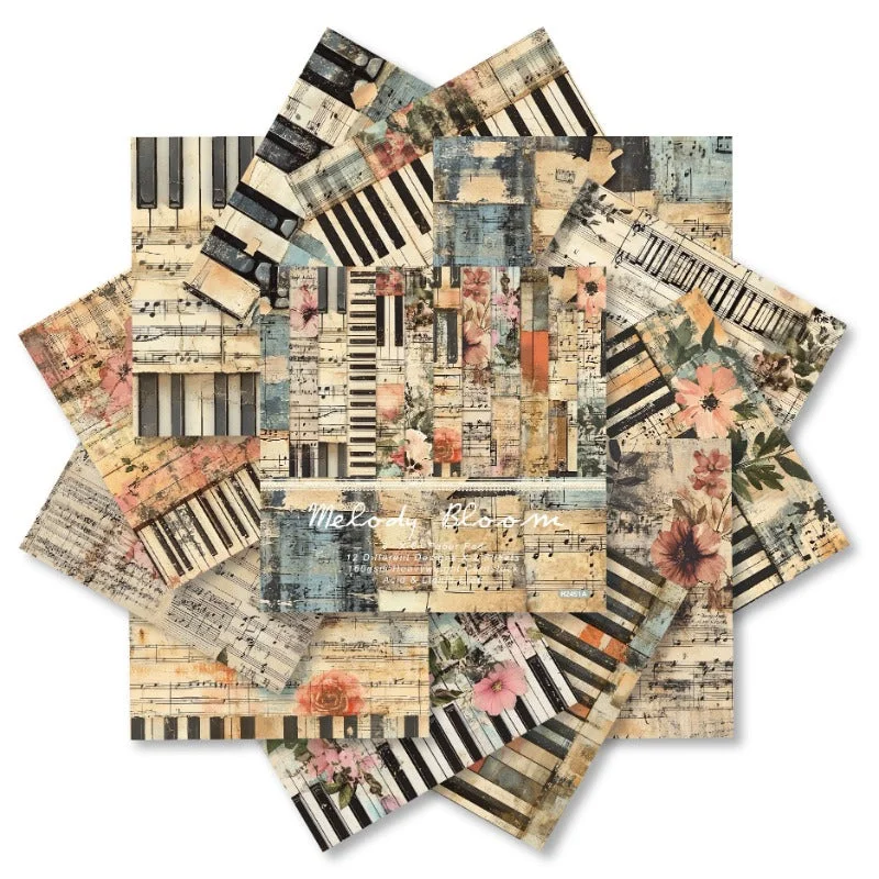 24pcs 6 Melody Bloom Scrapbook Paper Cardstock 03 24pcs 6 Melody Bloom Scrapbook Paper Cardstock 03
