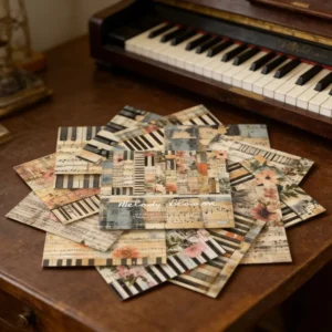 Sumflying Melody Bloom 24PCS Scrapbook Paper & Cardstock 24pcs 6 Melody Bloom Scrapbook Paper Cardstock 05