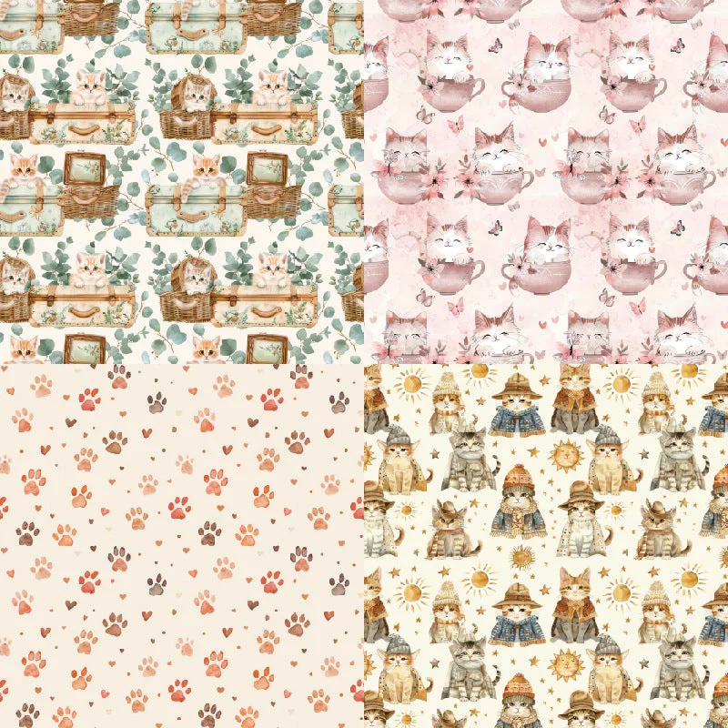 24pcs 6 Meow Scrapbook Paper Cardstock 07 24pcs 6 Meow Scrapbook Paper Cardstock 07