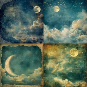 24pcs 6 Moonlit Reverie Scrapbook Paper Cardstock 01
