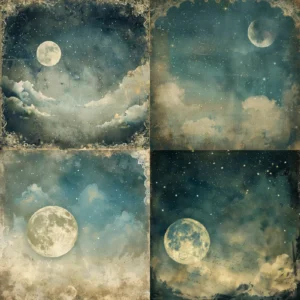 24pcs 6 Moonlit Reverie Scrapbook Paper Cardstock 03