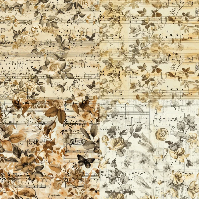24pcs 6 Music Of Rose Scrapbook Paper Cardstock 02 24pcs 6 Music Of Rose Scrapbook Paper Cardstock 02