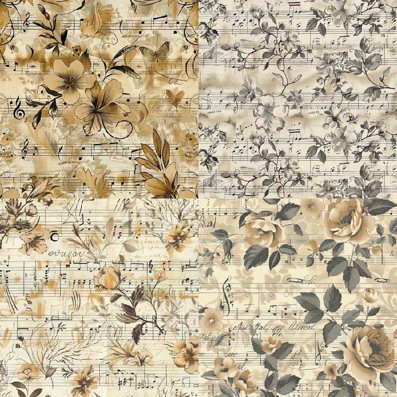 24pcs 6 Music Of Rose Scrapbook Paper Cardstock 03 24pcs 6 Music Of Rose Scrapbook Paper Cardstock 03