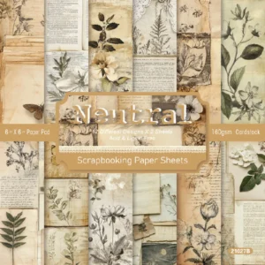 24pcs 6 Neutral Scrapbook Paper Cardstock 00