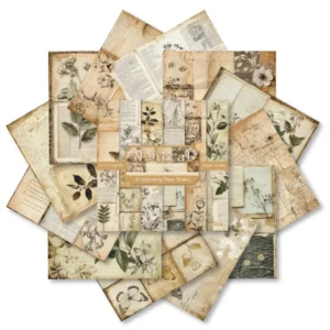 24pcs 6 Neutral Scrapbook Paper Cardstock 04