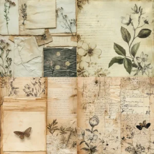 24pcs 6 Neutral Scrapbook Paper Cardstock 06