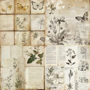 24pcs 6 Neutral Scrapbook Paper Cardstock 07