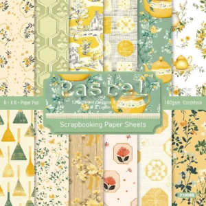 24pcs 6 Pastel Scrapbook Paper Cardstock 1 00