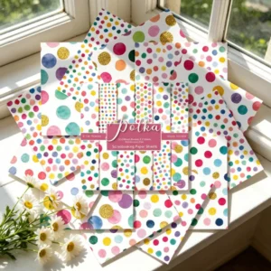 24pcs 6 Polka Dots Scrapbook Paper Cardstock 1 03