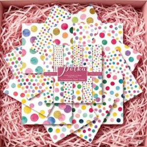 24pcs 6 Polka Dots Scrapbook Paper Cardstock 1 04