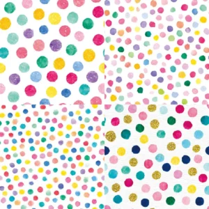 24pcs 6 Polka Dots Scrapbook Paper Cardstock 1 07