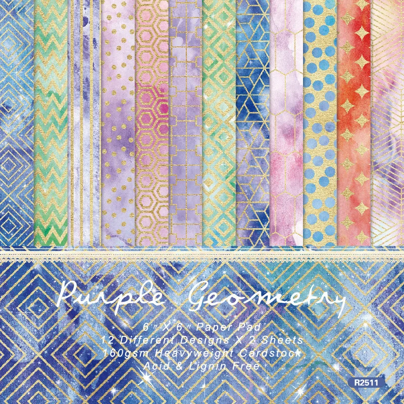 24pcs 6 Purple Geometry Scrapbook Paper Cardstock 00 24pcs 6 Purple Geometry Scrapbook Paper Cardstock 00