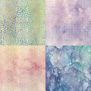 24pcs 6 Purple Geometry Scrapbook Paper Cardstock 01