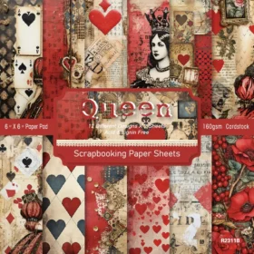 Sumflying Queen 24PCS Scrapbook Paper & Cardstock