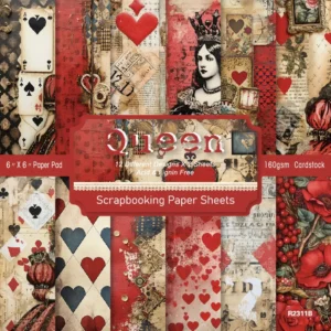 24pcs 6 Queen Scrapbook Paper Cardstock 00