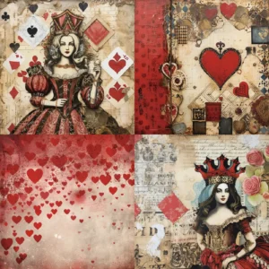 Sumflying Queen 24PCS Scrapbook Paper & Cardstock 24pcs 6 Queen Scrapbook Paper Cardstock 02