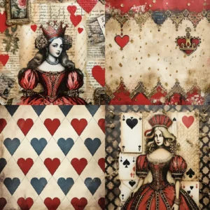 Sumflying Queen 24PCS Scrapbook Paper & Cardstock 24pcs 6 Queen Scrapbook Paper Cardstock 03