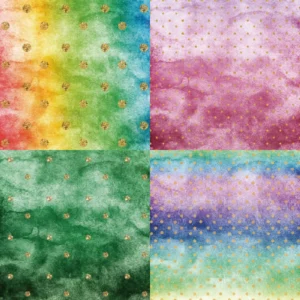 Sumflying Rainbow Gleam 24PCS Scrapbook Paper & Cardstock 24pcs 6 Rainbow Gleam Scrapbook Paper Cardstock 02