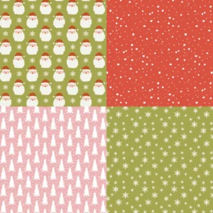 24pcs 6 Red Green Xmas Scrapbook Paper Cardstock 01