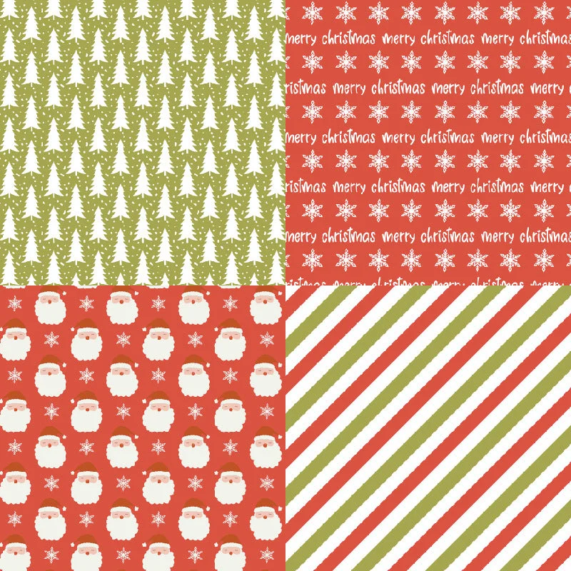 24pcs 6 Red Green Xmas Scrapbook Paper Cardstock 02 24pcs 6 Red Green Xmas Scrapbook Paper Cardstock 02