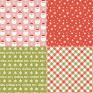 Sumflying Red Green Xmas 24PCS Scrapbook Paper & Cardstock 24pcs 6 Red Green Xmas Scrapbook Paper Cardstock 03