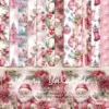 24pcs 6 Rosy Yuletide Scrapbook Paper Cardstock 00 1